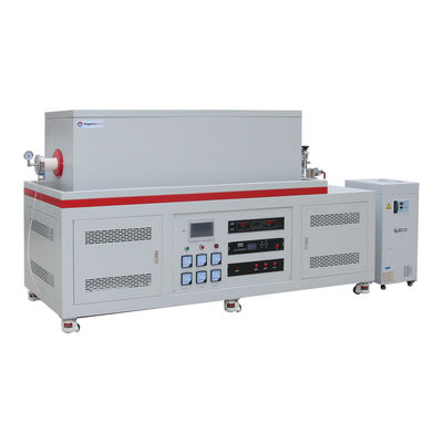 ποιότητας  1700C High Vacuum Three Zone Tube Furnace CVD Tube Furnace With Water Cooling Flanges εργοστάσιο