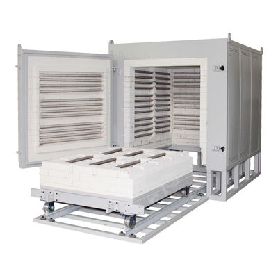 Φούρνος Bogie Hearth 1200°C πέντε πλευρές θέρμανσης με τροχόσπιτο εύκολο για φόρτωση και εκφόρτωση