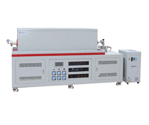 Φούρνος σωλήνα CVD 1700C με υψηλό βαθμό κενού PT D80/1500/17